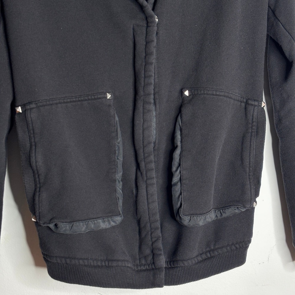Wilfred Free‎ Black Studded Pocket Hooded Cardigan Jacket Womens XS - Picture 4 of 11